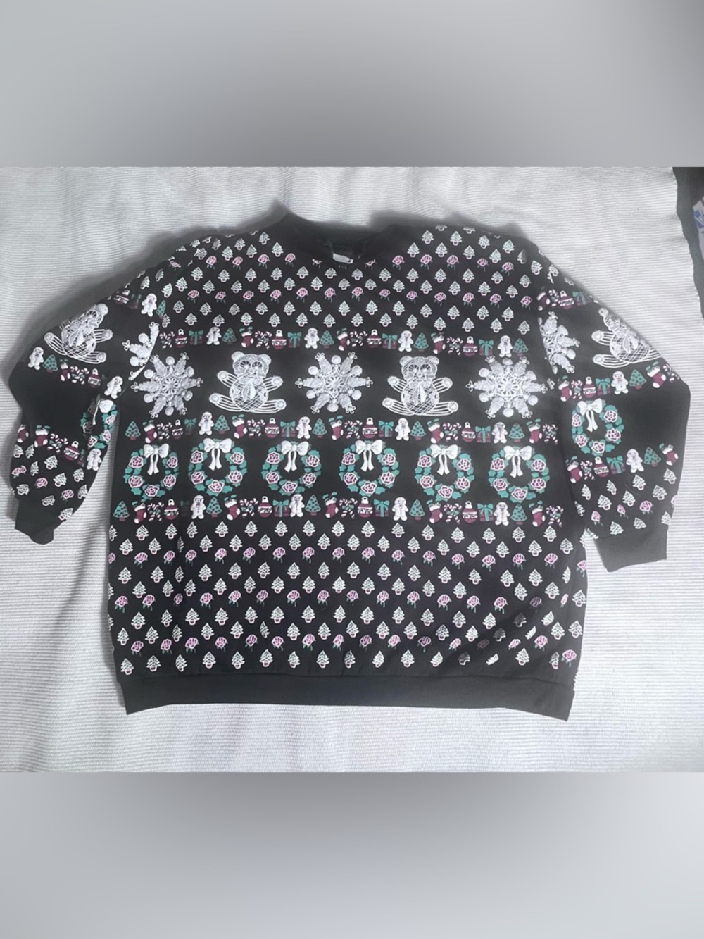 Vintage Active Elements Christmas Pullover Sweatshirt - Women’s XL